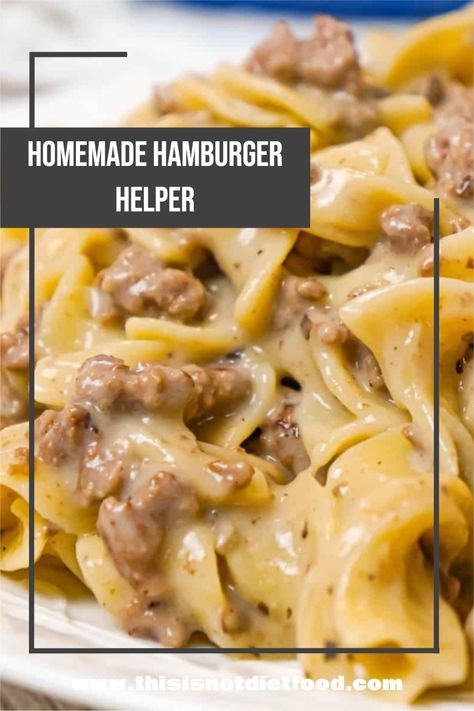 Hamburger And Onions Recipe, Beef Noodle Hamburger Helper Homemade, Homemade Hamburger Helper Egg Noodles, Noodles Hamburger Recipes, Easy Dinner Recipes With Egg Noodles, Hamburger Helper Homemade Egg Noodles, Hamburger Helper Egg Noodles, Hamburger Meat And Cream Of Mushroom, Ground Beef Recipes Hamburger Helper