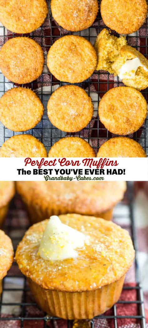 Pie, Moist Corn Muffins, Moist Cornbread Muffins, Corn Muffin Recipe, Homemade Corn Muffins, Sweet Corn Muffins, Sweet Cornbread Muffins, Yellow Cornbread, Keto Bread Easy