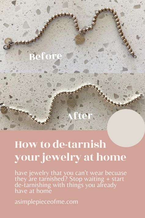 Homemade Jewelry Cleaner, Jewelry Cleaner Diy, Jewelry Hacks, Homemade Cleaning Supplies, How To Clean Silver, Homemade Cleaning Solutions, Tarnish Remover, Cleaning Silver Jewelry, Diy Cleaning Solution