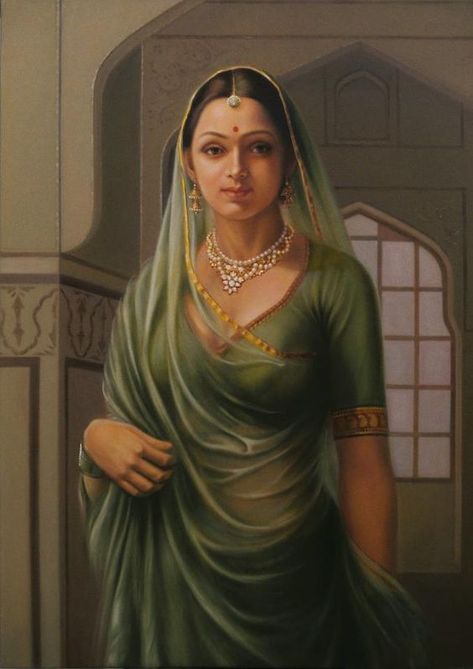 An Indian Princess Bonito, Indian Woman Painting, घाघरा चोली, Princess Painting, Rajasthani Painting, Painting Indian, Mughal Art Paintings, Indian Women Painting, Indian Princess