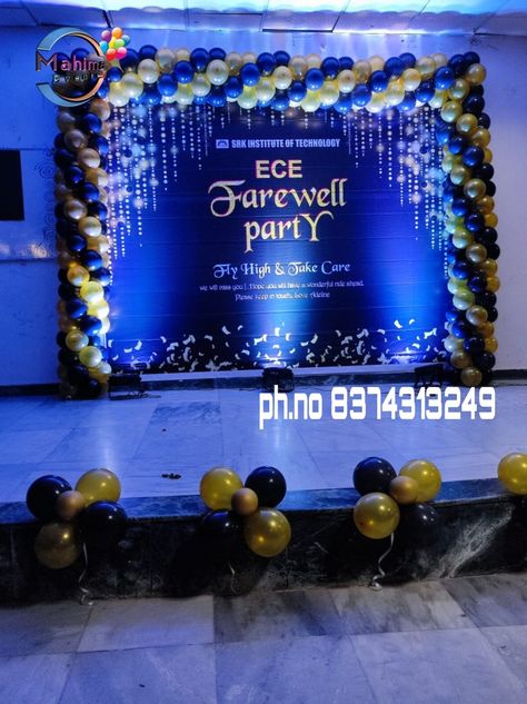 We do all type of balloon and flower decorations at reasonable prices ph no 8374313249,7660938321
.
#farewellparty #farewellpartydecor #fresherspartydecor #farewellpartyballoondecor Balloon Decorations For Farewell Party, Gifts For Freshers Party, Farewell Balloon Decoration, Farewell Ideas Decoration, College Stage Decoration Ideas, Farewell Stage Decoration Ideas College, Decoration For Farewell Party, Freshers Day Decoration Ideas, Farewell Backdrop Ideas