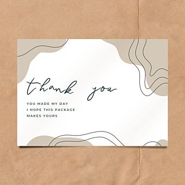 simple,abstract,thank you card,template,design,clipart,element,shape,greeting,small business,business,professional Template Kartu Ucapan, Thank You Card Examples, Salon Logo Design, Simple Flower Design, Design Invitation, Small Business Cards, Thank You Card Design, Packaging Ideas Business, Simple Abstract