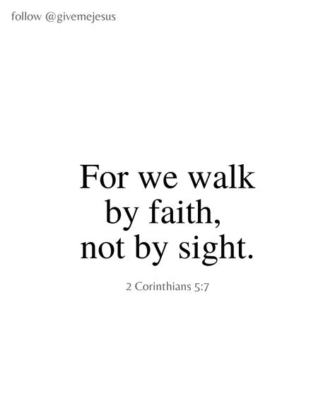 🤍 𝐆𝐨𝐝 | 𝐉𝐞𝐬𝐮𝐬 | 𝐁𝐢𝐛𝐥𝐞 𝐕𝐞𝐫𝐬𝐞𝐬 on Instagram: “Type "Amen" if you walk by faith.⁣ -⁣ 👉 Discover daily bible quotes and verses here…” Bio Verses Instagram, Bible Life Quotes, Bible Verses For Faith In God, Bible Verse For Athletes Motivational, Godfidence Quotes Faith, Daily Scripture Quotes Encouragement, Bible Verse About Trust, Faith Verses Bible, Incourage Devotional Bible Verses