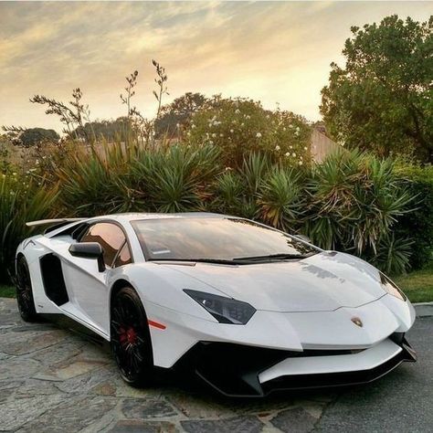 Black, Sports, Lamborghini, Lamborghini Aventador, Cars, The Road, Sports Car, Road, White