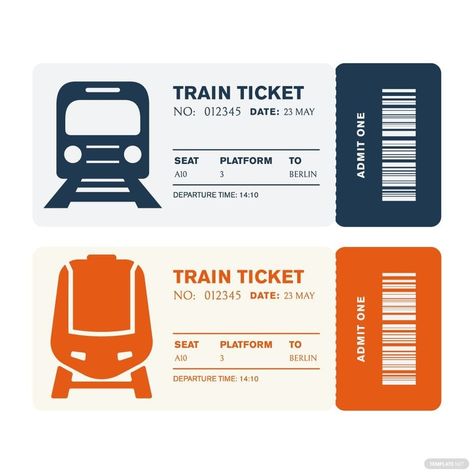 Zug, Train Ticket Template, Graphic Design Themes, Ticket Design Template, Ticket Template Free, Train Template, Kids Travel Journal, Train Ticket, Image Graphic