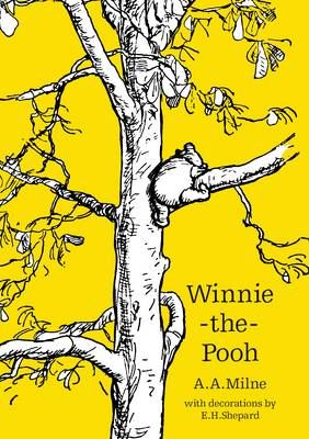 a book cover with an image of a cat in a tree and the title winnie the pooh