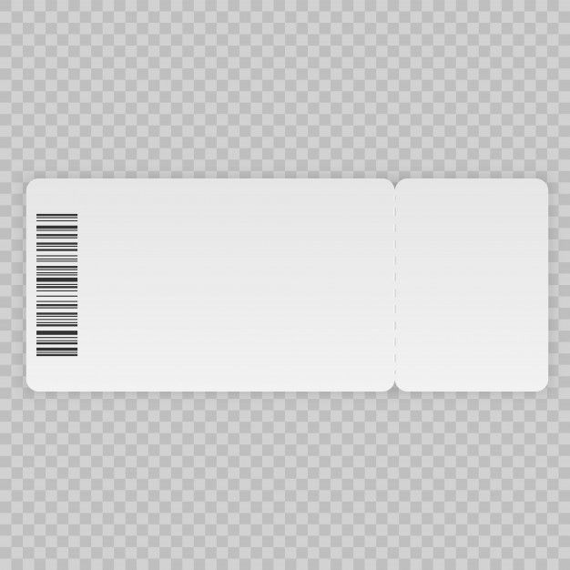 an empty white paper with a barcode on it, isolated against a transparent background