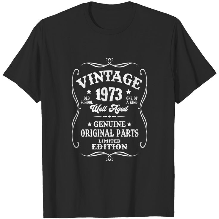 Retro Birthday Shirt, 1973 Shirt, Retro Birthday, Vintage Tee, Birthday Shirt, Vintage Tees, Birthday Shirts, Limited Editions, Print On Demand