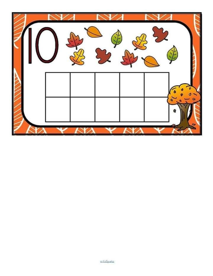 an autumn themed calendar with leaves on it