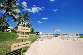 Outdoor wedding area