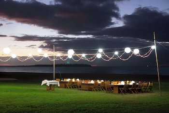 Outdoor wedding area