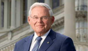 Menendez in his official Senate portrait