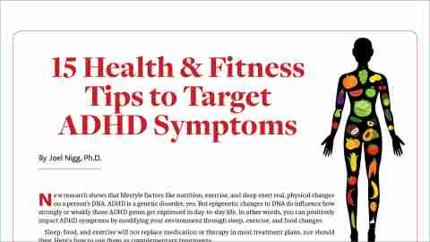 Health fitness tips target ADHD symptoms