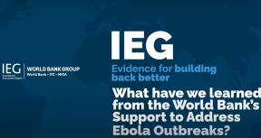 image that reads What have we learned from the World Bank’s Support to Address Ebola Outbreaks?