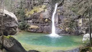 Cascada en la garganta de Escuaín, en una imagen de archivo.