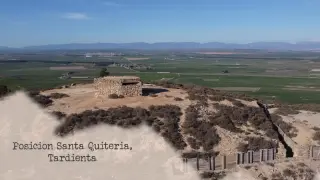 Fotograma de la posición de Santa Quiteria, ubicada en el término municipal de Tardienta.