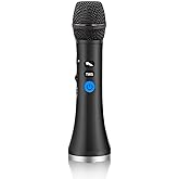 YOFITS YF79 20W Bluetooth Karaoke Microphone, Portable Handheld Wireless Karaoke Microphone Clear and Loud Speaker for Kids& 