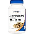 Nutricost Ashwagandha Herbal Supplement 600mg, 120 Capsules - Vegetarian, Non-GMO, Gluten Free, Ashwagandha Root