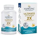 Nordic Naturals Ultimate Omega 2X, Lemon Flavor - 120 Soft Gels - 2150 mg Omega-3 - High-Potency Omega-3 Fish Oil with EPA & 