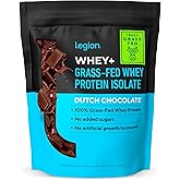 LEGION Whey+ Chocolate Whey Isolate Protein Powder from Grass Fed Cows - Non-GMO, Lactose Free, Sugar Free, Natural Whey Prot