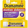 Dramamine All Day Less Drowsy, Motion Sickness Relief, 8 Count