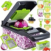 Vegetable Chopper, Pro Onion Chopper, 14 in 1Multifunctional Food Chopper, Kitchen Vegetable Slicer Dicer Cutter,Veggie Chopp