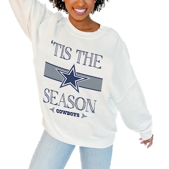 Women's Gameday Couture White Dallas Cowboys Take A Holiday Pullover Sweatshirt