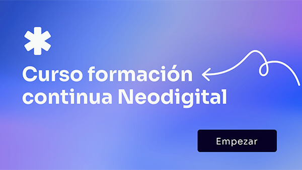 Interactive Curso formación continua Neodigital template