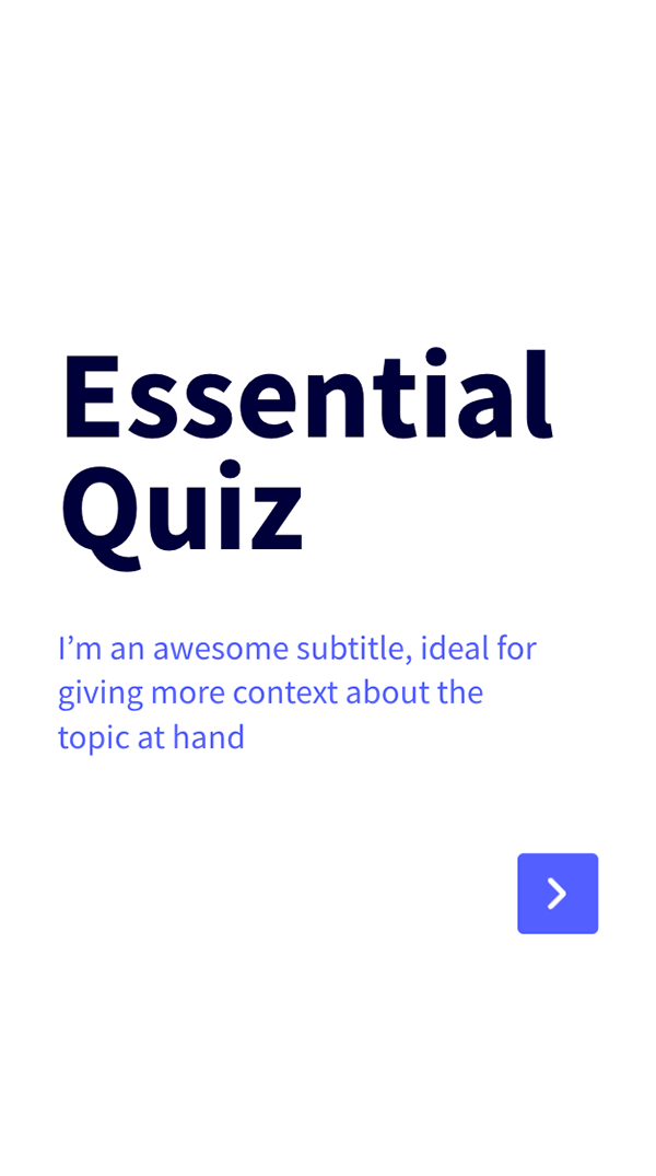 Quiz essencial móvel