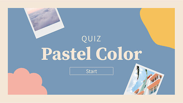 Quiz cores pastel