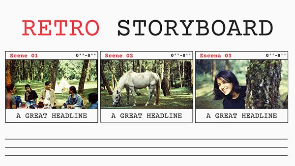 Storyboard retro