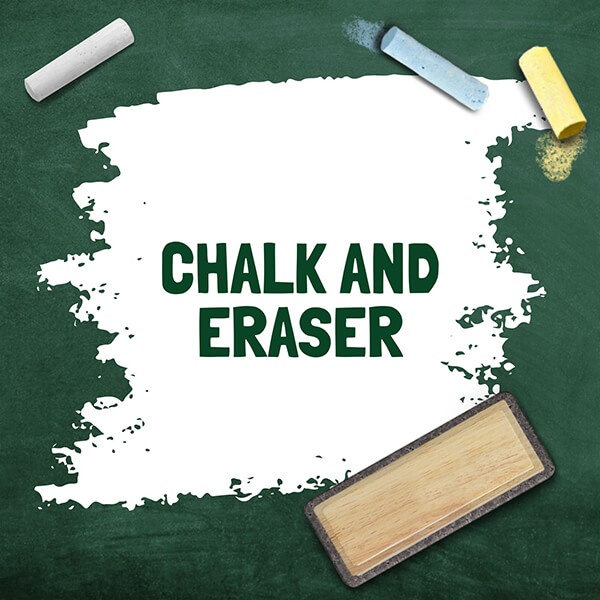 Interactive Chalk and Eraser template