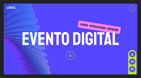 Interactive Evento Digital template