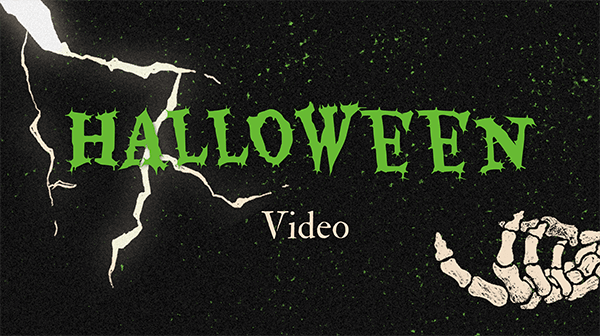 Vídeo halloween ilustrado