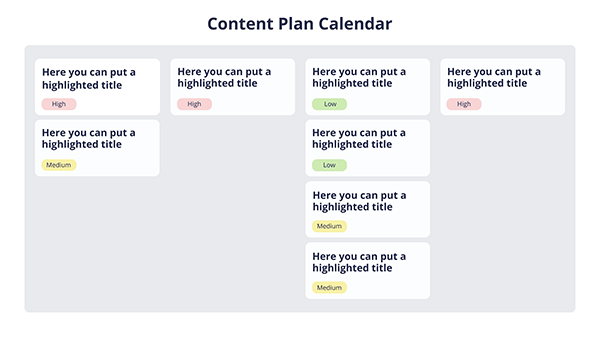 Calendário Plano de Conteúdos