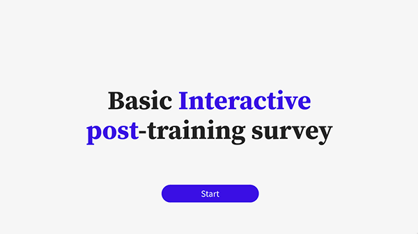 Enquete Pós-formação Interativo Básico