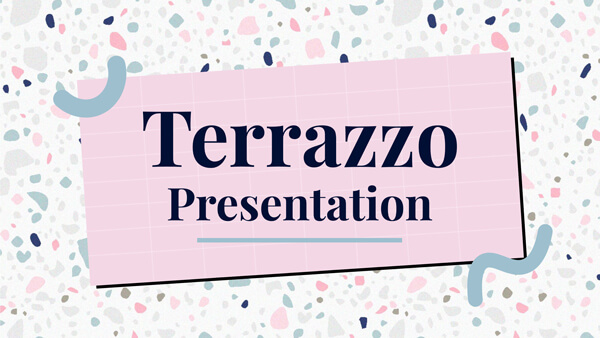 Interactive Präsentation Terrazzo template