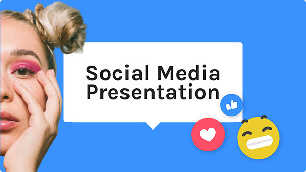 Interactive Presentazione Social Media template