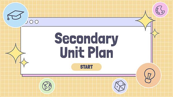 Interactive Secondary Unit Plan template