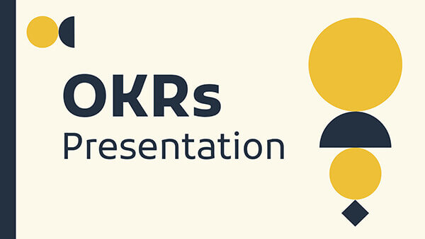 Interactive Présentation Formes OKR template