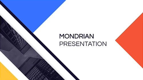 Interactive Präsentation Mondrian template