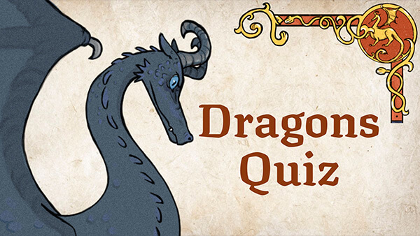 Interactive Drachen-Quiz template