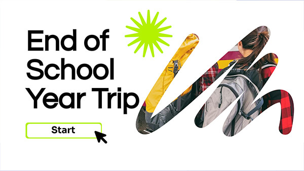 Interactive End of School Year Trip template