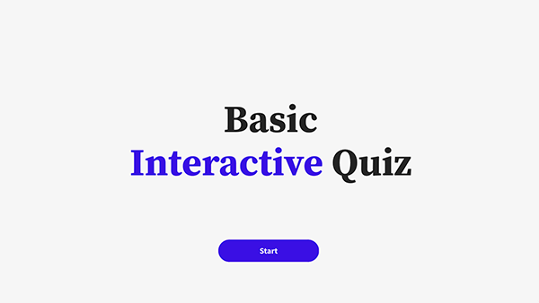 Quiz Interativo Básico