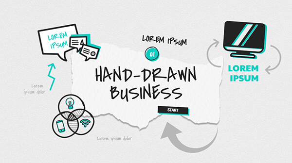 Apresentação Hand-Drawn Business