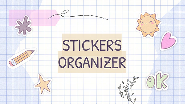 Interactive Stickers Organizer template