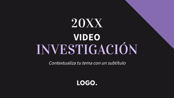 Interactive VIDEO INVESTIGACIÓN template