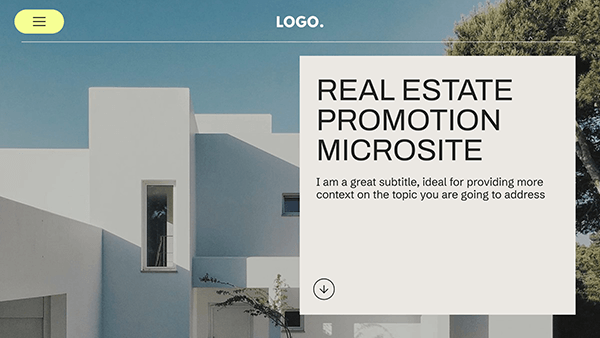 Real Estate Promotion Microsite