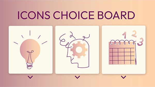 Choice Board Ícones