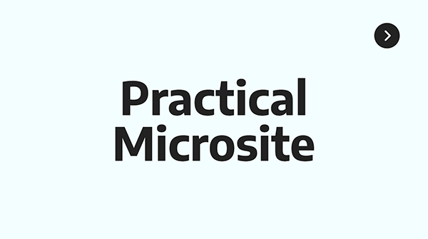 Practical Microsite